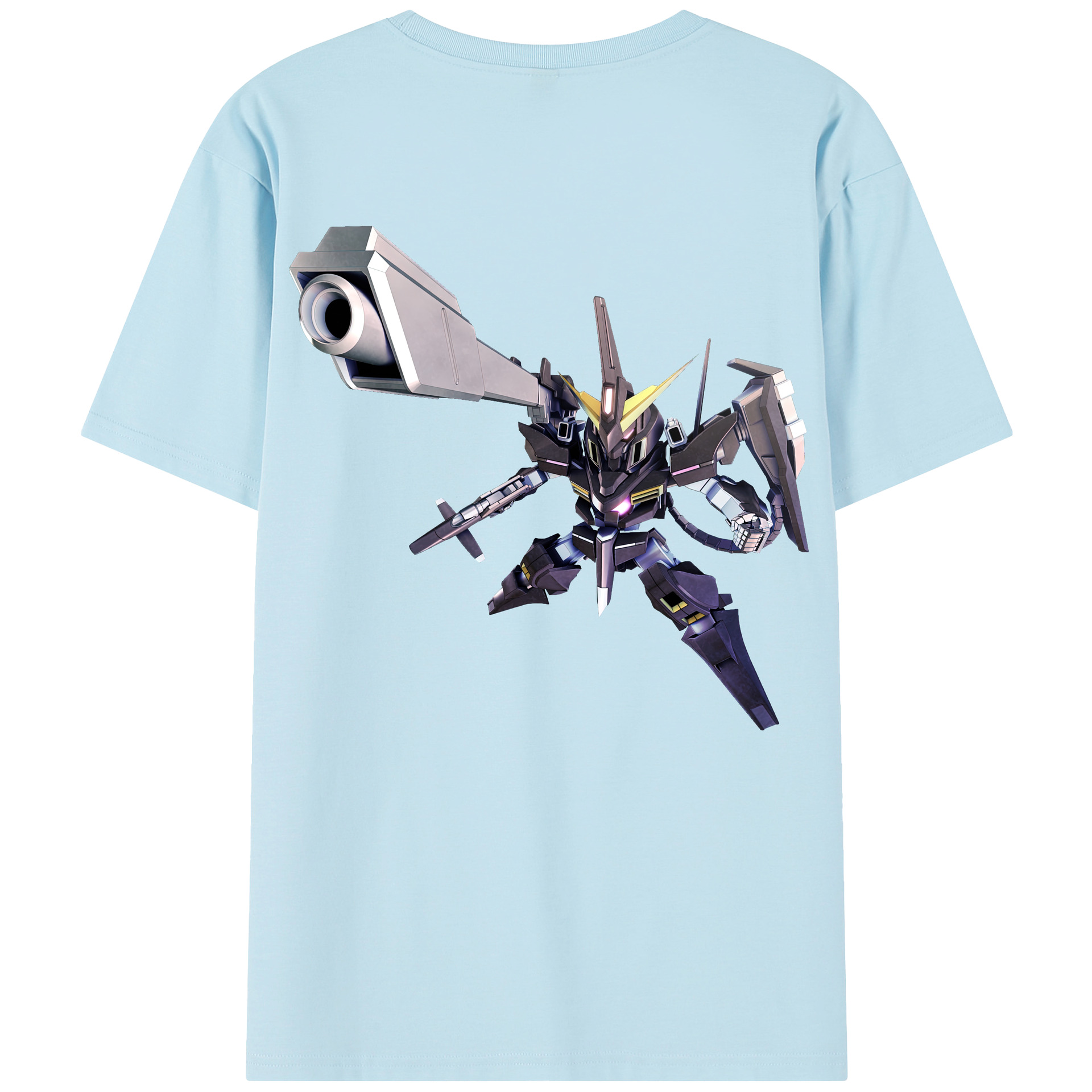 （画像用） 機動戦士ガンダム Mobile Suit Gundam 綿100％半袖Tシャツ（背面プリント）